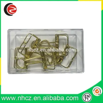 6 pack gold wire binder clip 1.25 inch wide