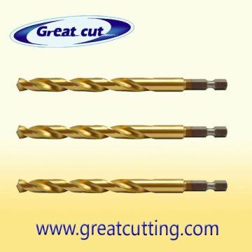 HSS twist drills DIN338 with hex shank