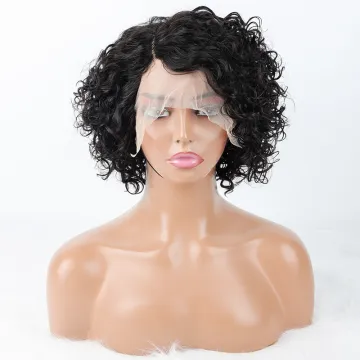 bouncy pixie curls afro kinky trendy brazilian cheap white bob blonde ombre braided human hair lace wigs with top quality