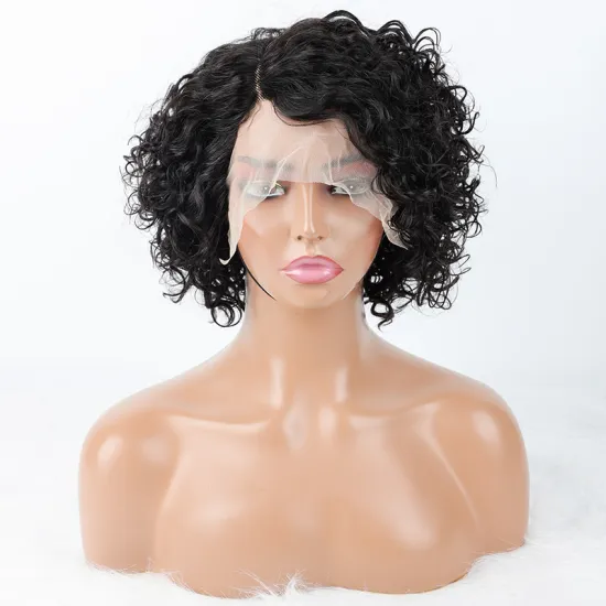bouncy pixie curls afro kinky trendy brazilian cheap white bob blonde ombre braided human hair lace wigs with top quality