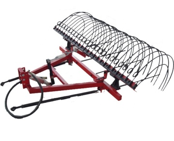 Tractor-Mounted Mini Hay Rake for Gardens