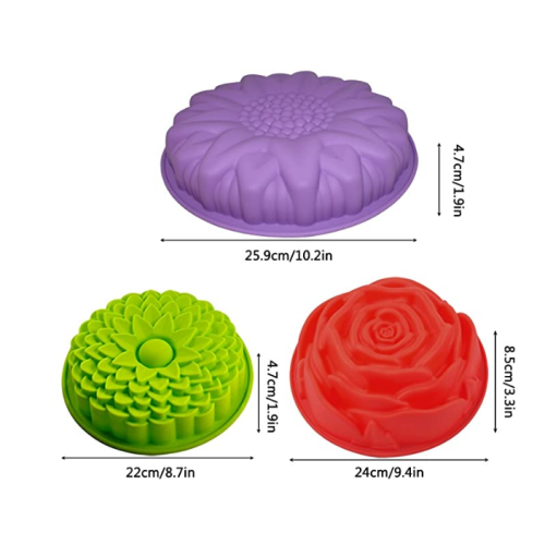 Custom Flower Shape Silicone Cake Molds