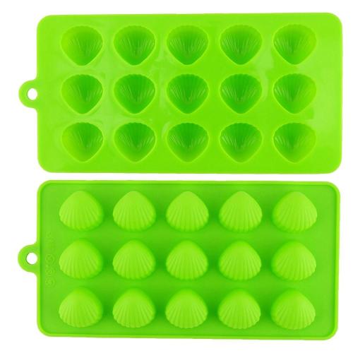 Green Brown Jelly Ice Cube Chocolate Candy Non-stick Tray