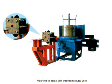 spring washer flat wire drawing machine