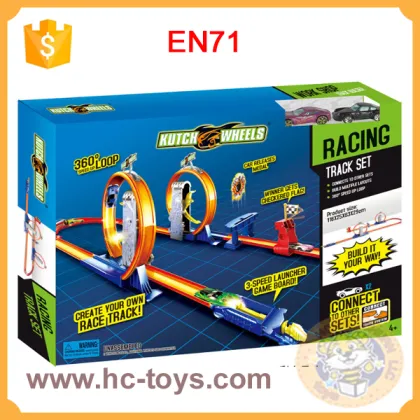 Hot wheels toy,metal track set, assemble toy car, racing toy for kid