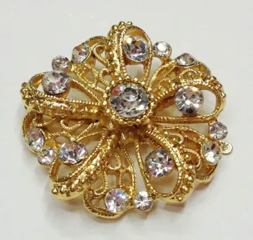 Flower Shapes Women's Rhinestone Shoe Clips