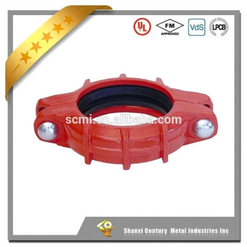 FM UL approved ductile iron heavy duty groove flexible coupling for fire fighting