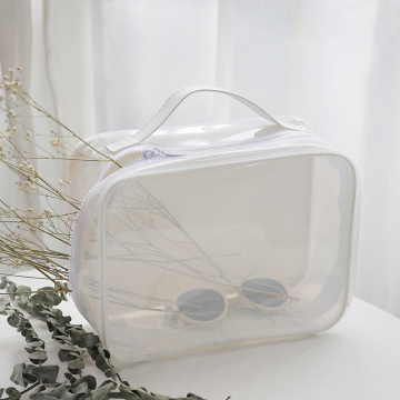Portable 12 Inch Clear Waterproof PVC Makeup Case for Travel