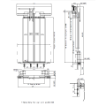 Four Panele Center Otward Win -Lift Door Door Drzwi