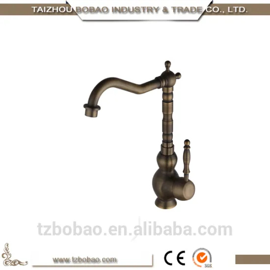 Antique Copper Kitchen Faucet Brass Faucet Kitchen Tap Made in China Kitchen Mixer Golden Faucet UPC Water Tap Antique Faucet