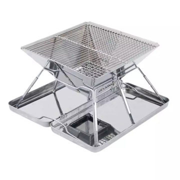 Stainless Steel Portable Camping Fire Pit Foldable Grill