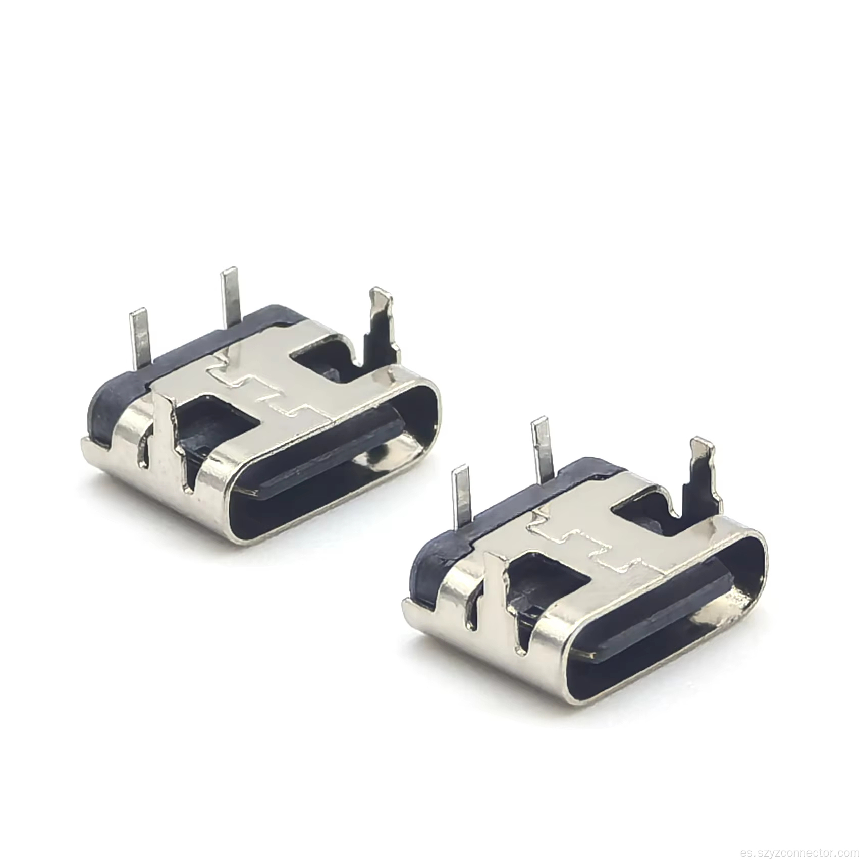 Conector USB TIPO C Placa de inserción de 90 grados 2P