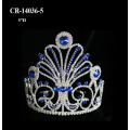 2018 Blue Rhinestone Big Pageant Crown