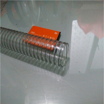 Flexibl sstainless high pressure PVC spiral steel wire hose