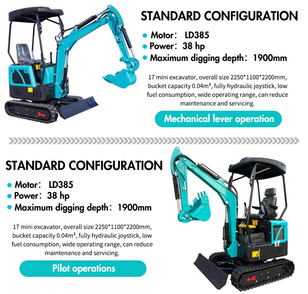 1 7ton Mini Excavator