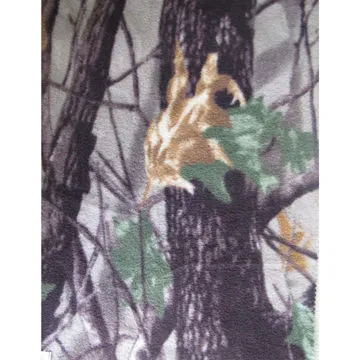 Fleece fabric, 100% polyester, one-/two-side brushed, 240gsm, printed, available in various weights