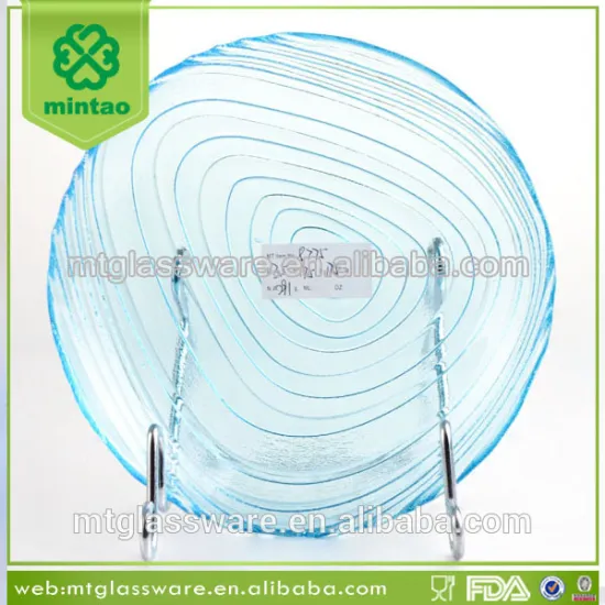 Blue 8 inch Spring Purple Charger Serving Plate