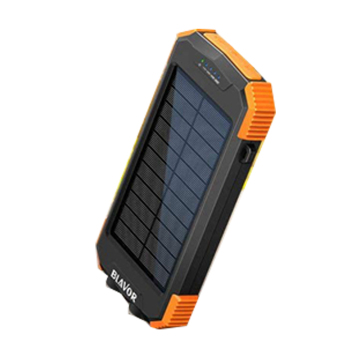 10.000 mAh zonne -energie externe batterij met dubbele knipperlicht - draagbare lader