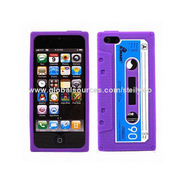 Tape-shaped silicone case for iPhone 5, various colors are available, factory supply/good quality