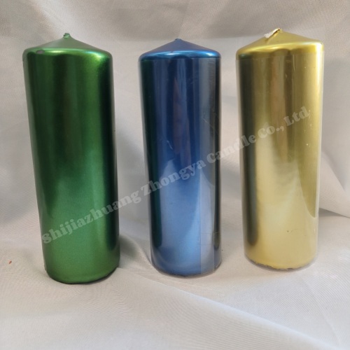 Wholesale Best Quality church votive colorful pillar candle