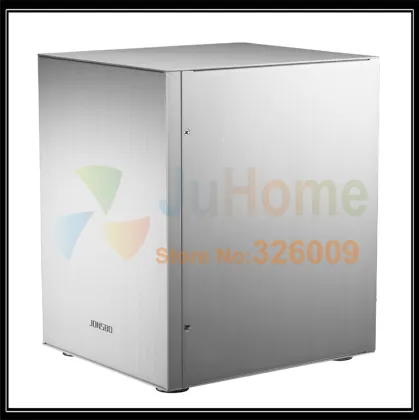 Jonsbo C2 Silver C2S HTPC ITX Mini computer case in aluminum support 3.5'' HDD USB3.0 Home theater computer