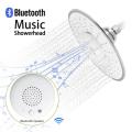 Multifunction huge-rain overhead shower with music bluetooth