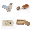 Nueva unidad de memoria USB giratoria de madera Creative Pen Drive 4 gb 8 gb 16 gb Memory Stick USB clave Pendrive