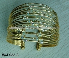 2016 hot new wire multi bangle with seed beads,cuff bangle,cuff bracelet,multi bracelet,jewelry