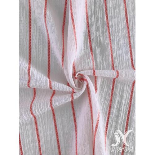 White Stripe Crepe Fabric Knit