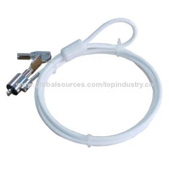 White color notebook lock, fits for different computer, camera, projector, printer and more
