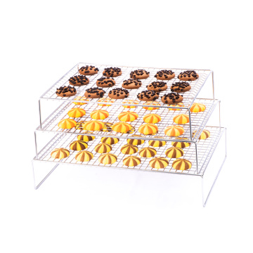 Three-layer Foldable Thick Wire Baking Cooling Rack