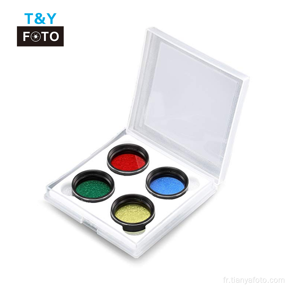 Ensemble de filtres de couleur pour télescope standard de 1,25&quot;