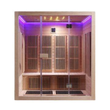 Sala de sauna infravermelha distante interna
