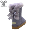 Bambina Stivali invernali in pelle scamosciata viola Toddler