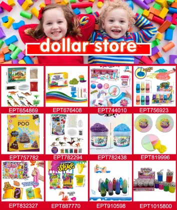 1 Dollar Item: Colorful Crystal Mud Clear Slime Kit - DIY Transparent Jelly Slime with Pumpkin Bottle Packing