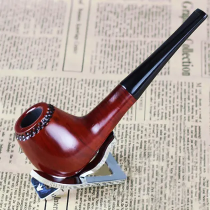 Factory selling classic handmade mahogany smoking pipe