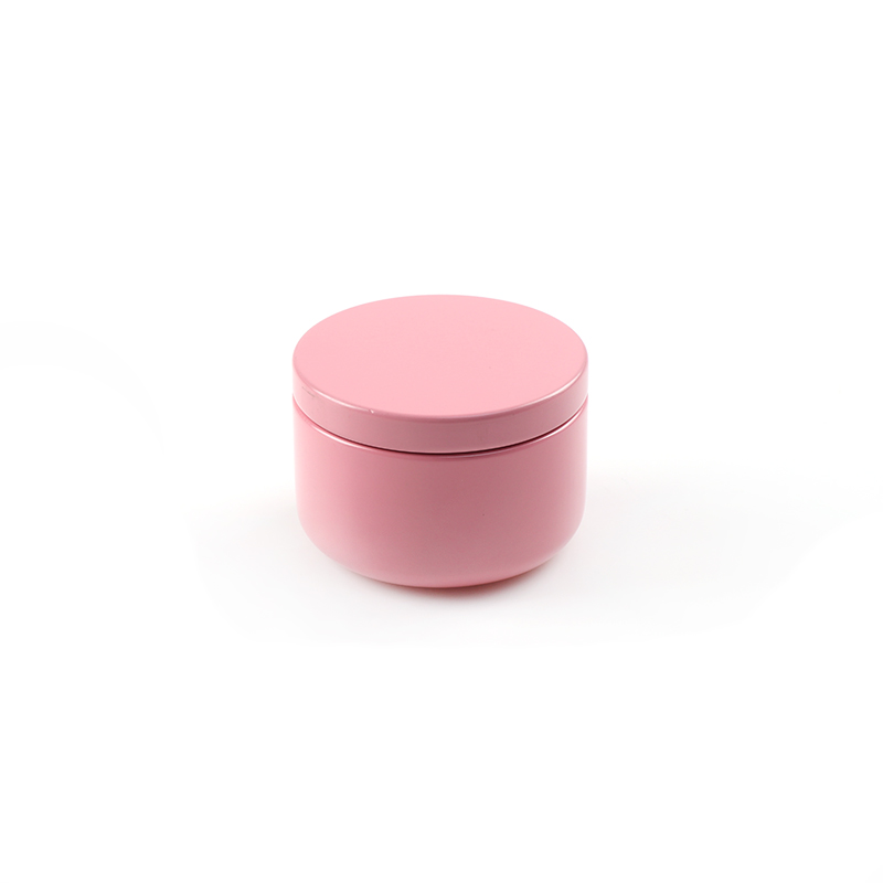 pink candle tin