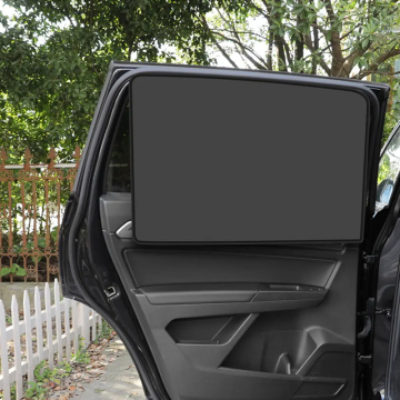 Magnetic Car Sunshade Curtain for Side and Sunroof - Black Window Sunshades Blocking Light