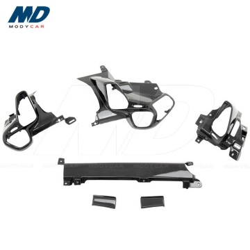 Informazione in fibra di carbonio Cambiamento di ingresso 6 pezzi LHD Sostituzione per la Ferrari 458 Italia e Spider 2011-2013