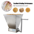 Malt Mill Home Brewing Crusher for Malt with Hopper, SS 304 2 Roller Grain Barley Grinder Manual Wheat Mills Free Shipping