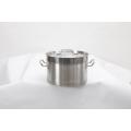 Stainless steel pot with short handles