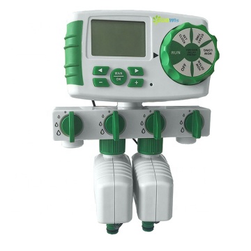 Smart 4-Zone Irrigation System: LCD Display Watering Timer for Gardens