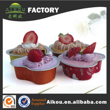 Disposable aluminum foil heart-shaped tin mold for baking