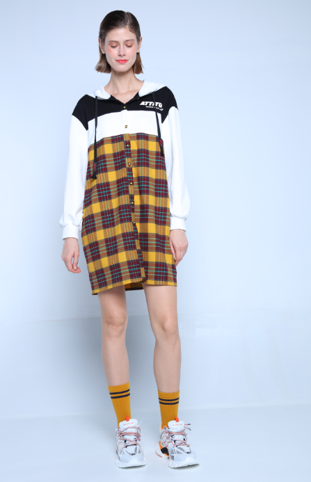 CONTRASTING CHECKED ON BOTTOM
