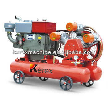 Mining diesel piston air compressor W3118 mobile air compressor