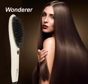 Hot Ceramic Brush for Straightens Hair