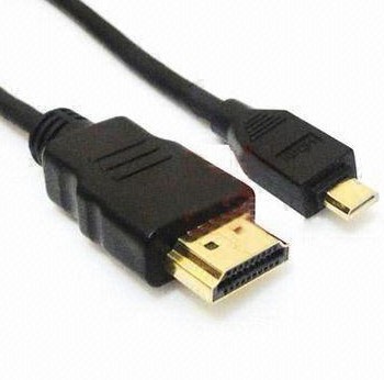 Micro HDMI Cable With Audio Return Channel and Ethernet Capability, Gold-Plated, Measures 6 Feet
