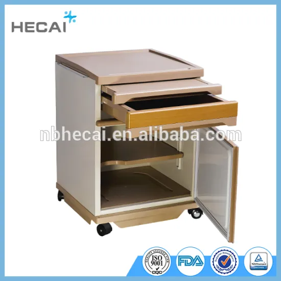 LS-500 Hospital medical bedside cabinet with drawer