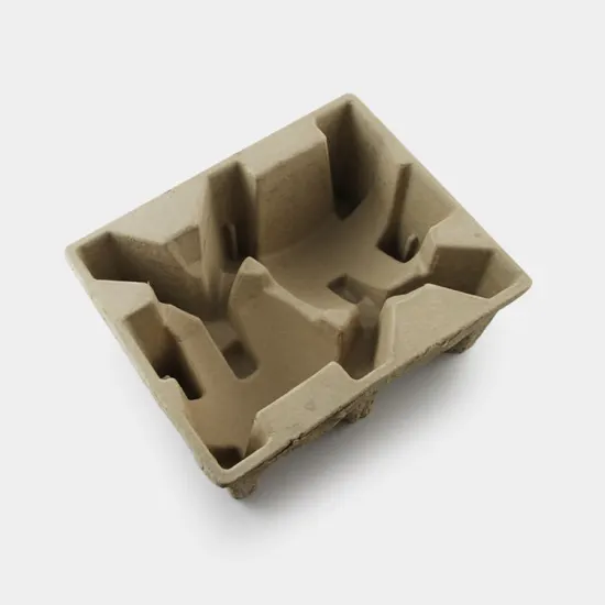 Environment friendly packaging molded pulp tray