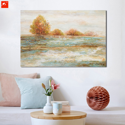 Sea Waves Wall Picture Island Canvas Art Print